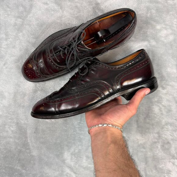 Allen-edmonds Men\'s Burgundy and Brown Oxfords